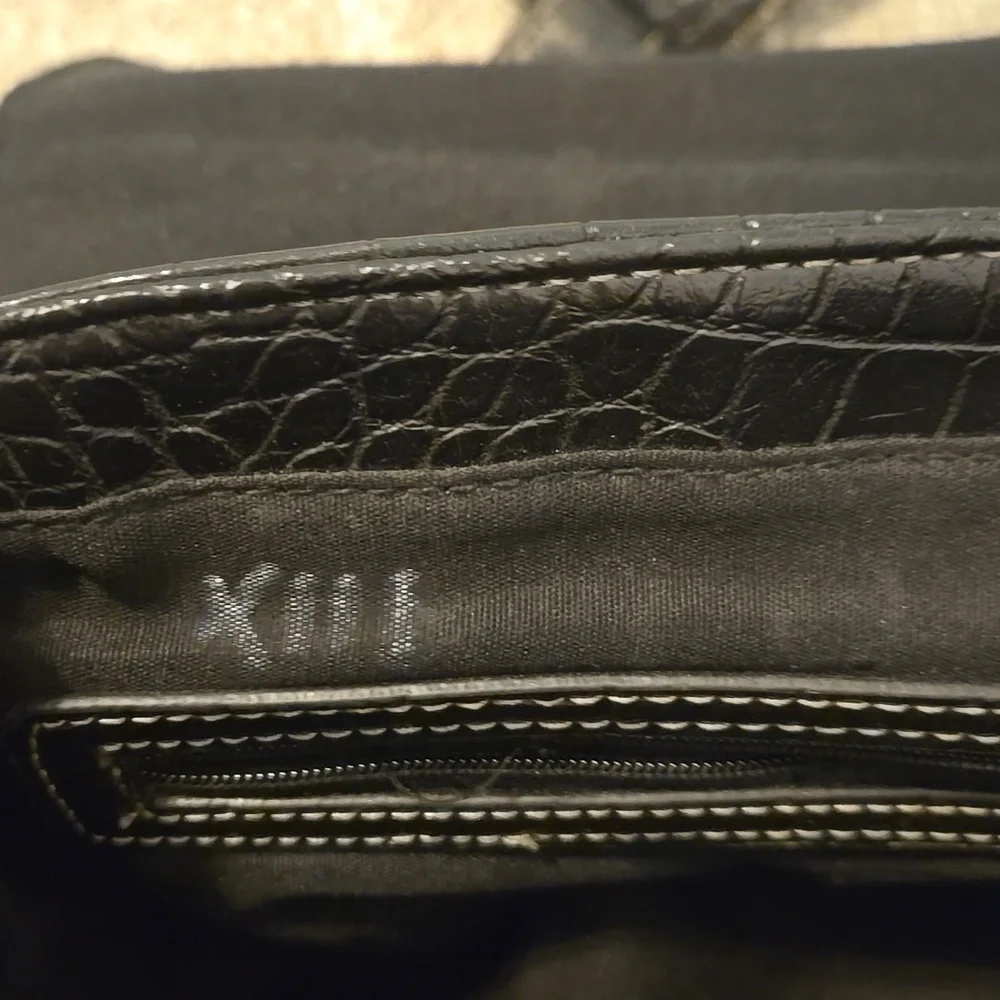 Chaps Black Purse With Gold Hardware - Picture 7 of 9